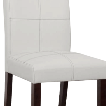 Jedálenská stolička, biela/tmavý orech, RORY 2 NEW