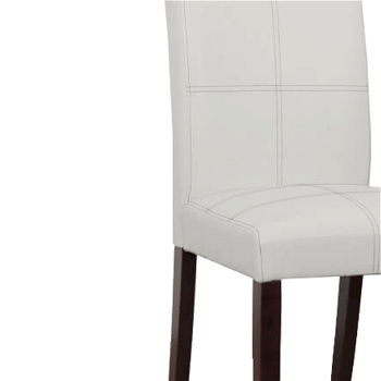 Jedálenská stolička, biela/tmavý orech, RORY 2 NEW