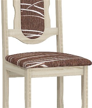 Jedálenská stolička C - sonoma svetlá / šenil safari