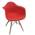 Jedálenská stolička Damen New - červená / buk