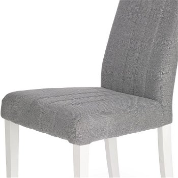 Jedálenská stolička Diego - biela / sivá