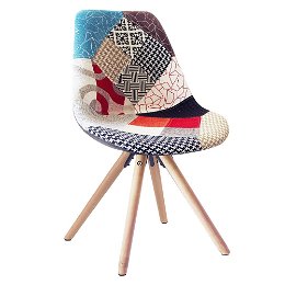Jedálenská stolička Gloria - farebný patchwork