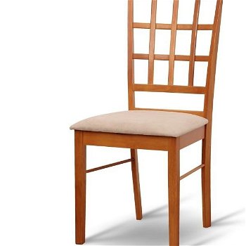 Jedálenská stolička Grid New - čerešňa / béžová