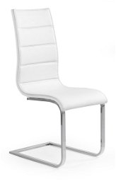 Jedálenská stolička K104 - biela / biely lesk