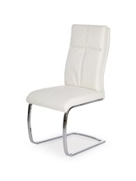 Jedálenská stolička K231 - biela / chróm