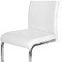Jedálenská stolička K250 - biela / chróm