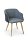 Modré moderné stoličky do jedálne
