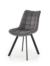 Jedálenská stolička K332 - tmavosivá / čierna