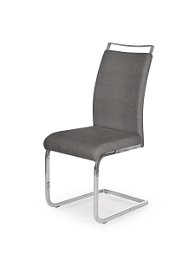 Jedálenská stolička K348 - sivá / chróm