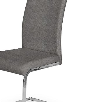 Jedálenská stolička K348 - sivá / chróm