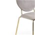 Jedálenská stolička K363 - sivá / zlatá