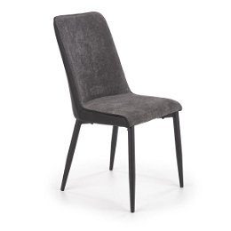 Jedálenská stolička K368 - tmavosivá / čierna