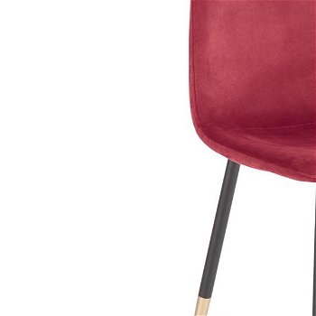 Jedálenská stolička K379 - bordová / čierna