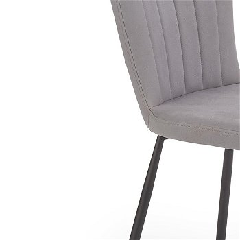 Jedálenská stolička K380 - sivá / čierna