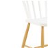 Jedálenská stolička K419 - biela / prírodná