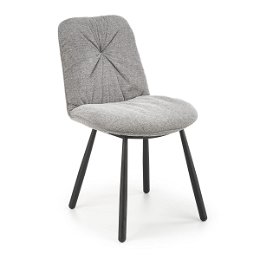 Jedálenská stolička K422 - sivá / čierna