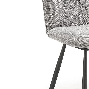 Jedálenská stolička K422 - sivá / čierna