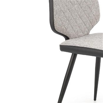 Jedálenská stolička K424 - sivá / čierna