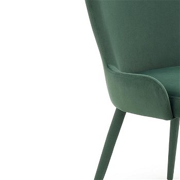 Jedálenská stolička K425 - tmavozelená / čierna