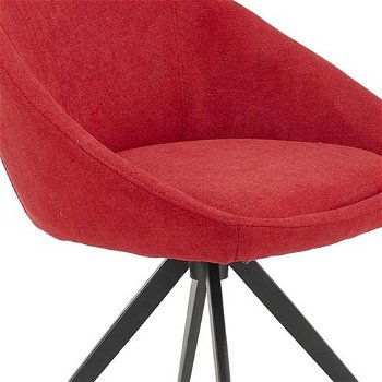 Jedálenská stolička K431 - červená / čierna