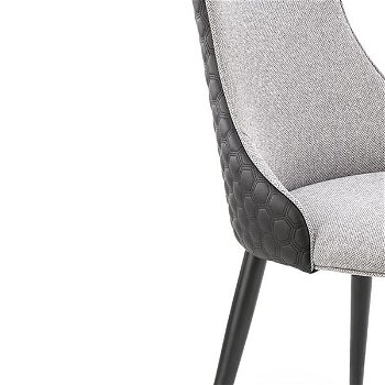 Jedálenská stolička K434 - sivá / čierna