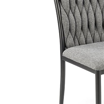 Jedálenská stolička K435 - sivá / čierna
