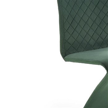 Jedálenská stolička K442 - tmavozelená / čierna