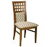 Jedálenská stolička Kratka - drevo D3 / krémový vzor