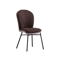 Jedálenská stolička, terakota/tmavosivá, KIMEA