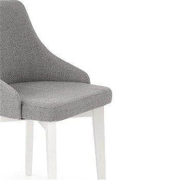 Jedálenská stolička Toledo - biela / svetlosivá