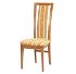 Jedálenská stolička Trapez - drevo D3 / béžový vzor