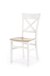 Jedálenská stolička Tutti - biela / dub medový