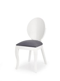 Jedálenská stolička Verdi - biela / sivá