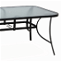 Jedálenský stôl, tvrdené sklo/oceľ, 150x90 cm, PASTER