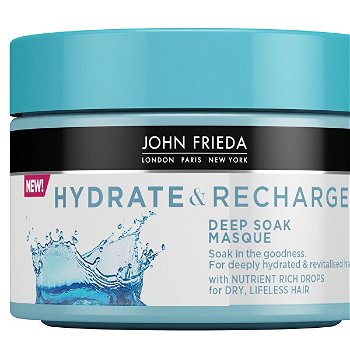John Frieda Hydratačná maska na suché vlasy Hydrate & Recharge (Deep Soak Masque) 250 ml