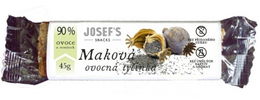 Josef 's snacks Ovocná maková tyčinka 45 g