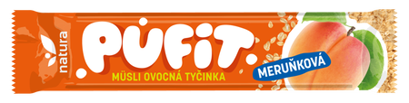 Josef’s snacks Pufit marhuľová tyčinka 33 g