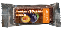 Josef´s snacks Slivková v 70% horkej čokoláde s trstinou 42 g