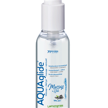 Joydivision Aquaglide Massage+Glide 2in1 LEMONGRASS masážny gél 200 ml