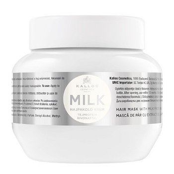 Kallos Maska s mliečnymi proteínmi pre suché a poškodené vlasy Milk (Hair Mask With Milk Protein) 275 ml