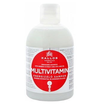 Kallos Oživujúci šampón s multivitamíny (Multivitamin with Ginseng Extract and Avocado Oil) 1000 ml