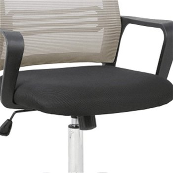 Kancelárska stolička Apolo - sivohnedá (taupe) / čierna