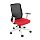 Červené biela kancelárska stolička