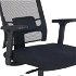 Kancelárska stolička s podrúčkami Elonix - čierna