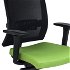 Kancelárska stolička s podrúčkami Libon BS HD - zelená / čierna / chróm
