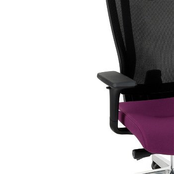 Kancelárska stolička s podrúčkami Mixerot BS HD - fialová / čierna / chróm