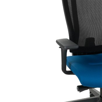 Kancelárska stolička s podrúčkami Mixerot BS HD - tmavomodrá (Flex 03) / čierna