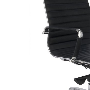 Kancelárska stolička s podrúčkami Naxo - čierna / chróm