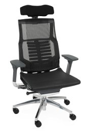 Kancelárska stolička s podrúčkami Primus BS - čierna / chróm