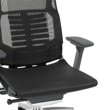Kancelárska stolička s podrúčkami Primus BS - čierna / chróm